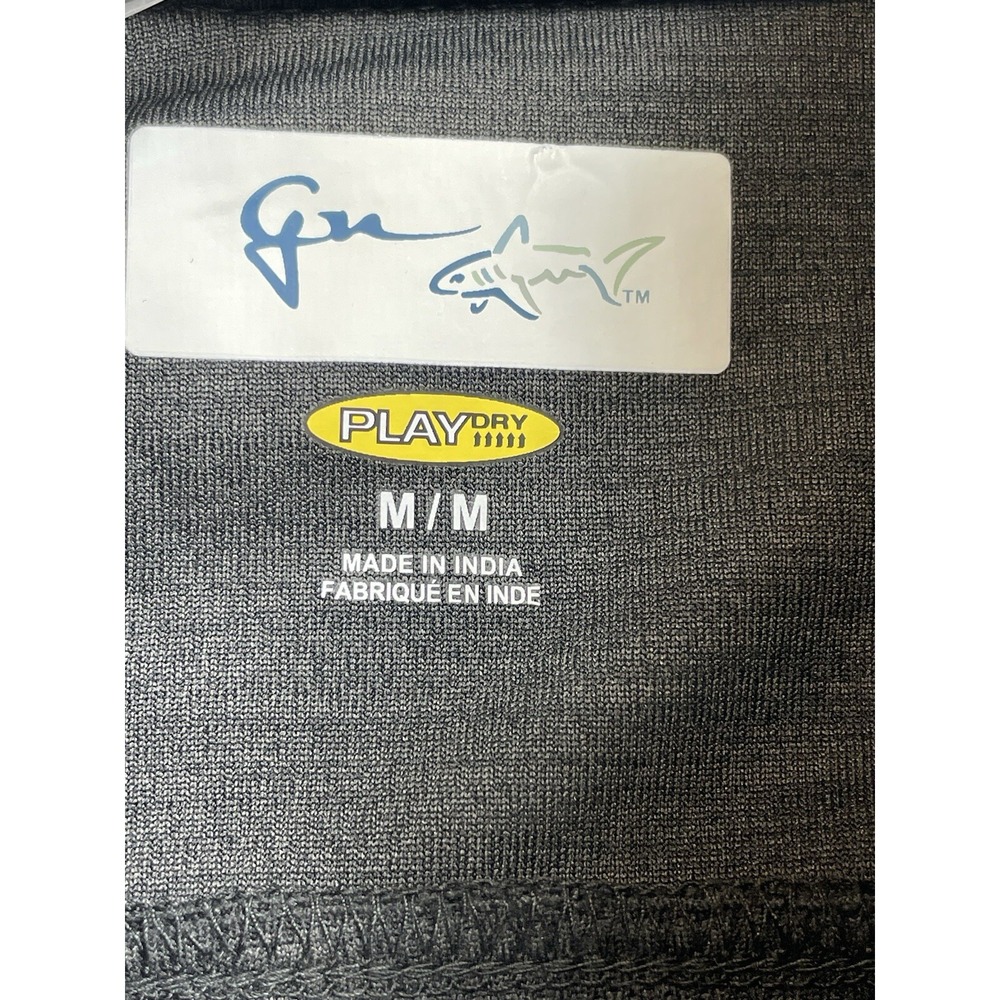 Greg Norman Womens Sz Medium Charcoal Color1/4zip Pullover Golf  Shirt (C20)NWTs - Picture 2 of 7